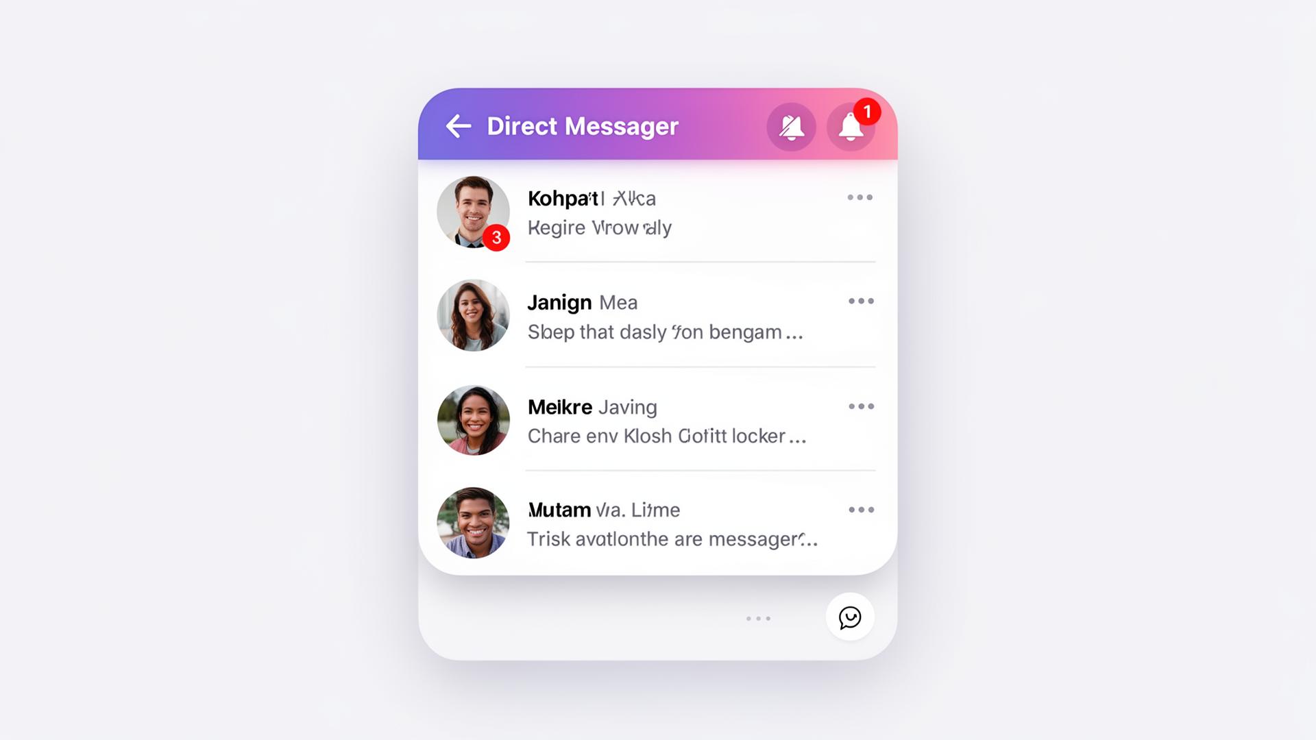 Direkt-Nachrichten – Messenger mit Echtzeit-Benachrichtigungen